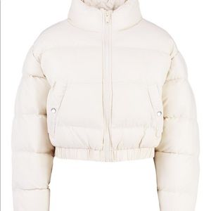 Boohoo’s “ Crop Puffer Jacket “